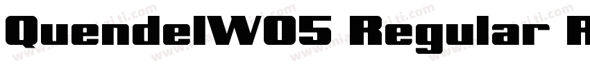 QuendelW05 Regular Regular字体转换